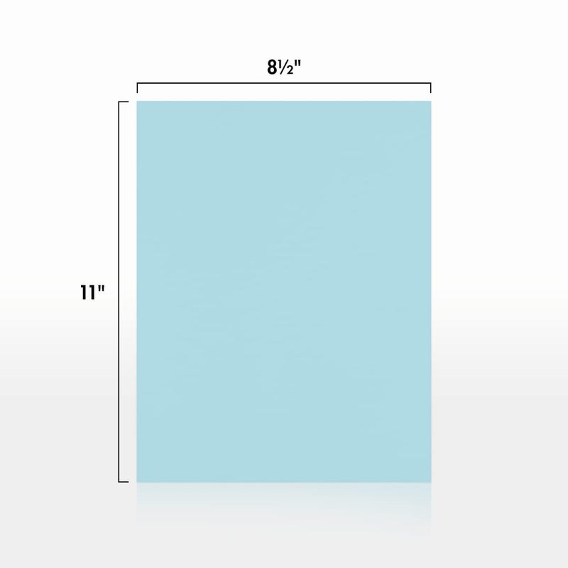 LUXPaper 8.5" x 11" Paper | Letter Size | Pastel Blue | 60lb. Text | 50 Qty - Image 3